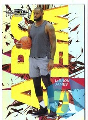 2021 Skybox Metal Universe Champions Arc Weld AW-20 LeBron James LA Lakers